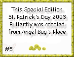 St. Patrick's Day Limited Edition 2003 Butterfly